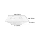 Modern Black Coffee Table with Storage Square Drum Coffee Table with 1-Drawer-Richsoul-Coffee Tables,Furniture,Living Room Furniture
