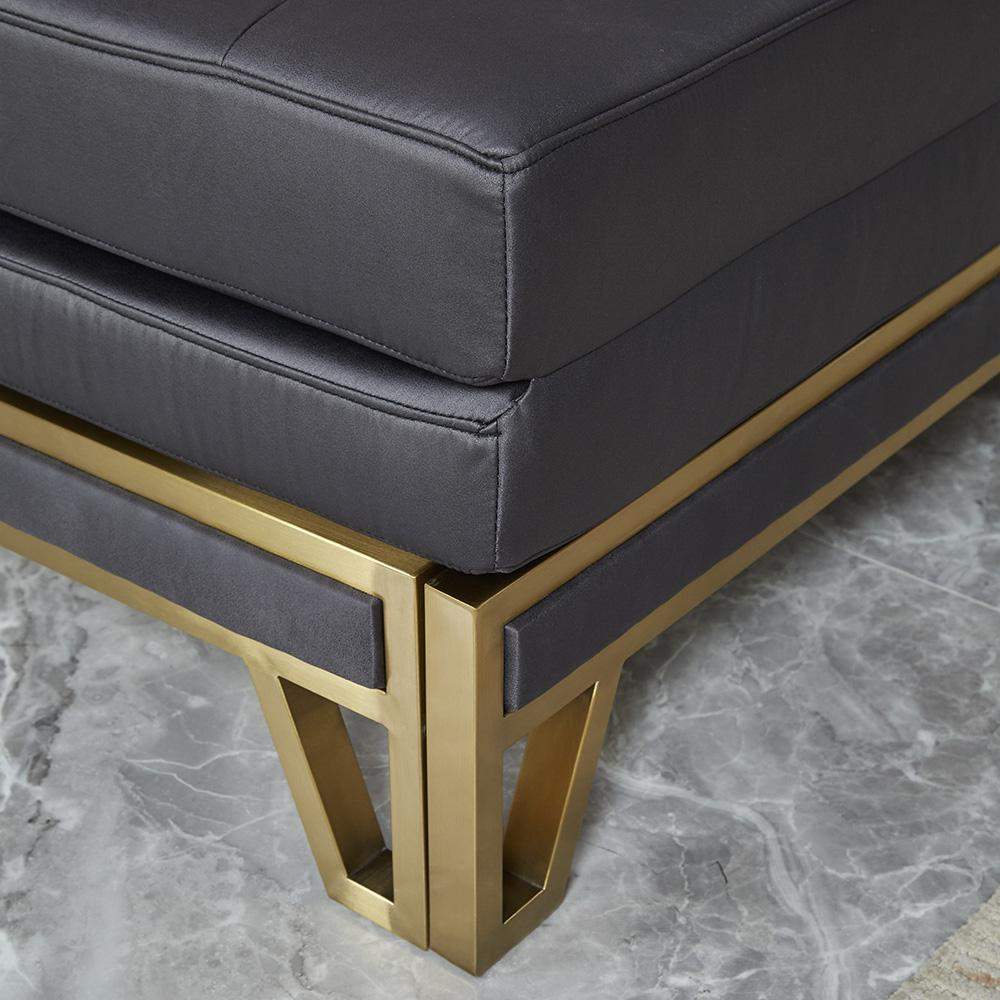 Modern Black Convertible Sofa Bed of Tufted Fabric Upholstery in Medium-Richsoul-Daybeds,Furniture,Living Room Furniture