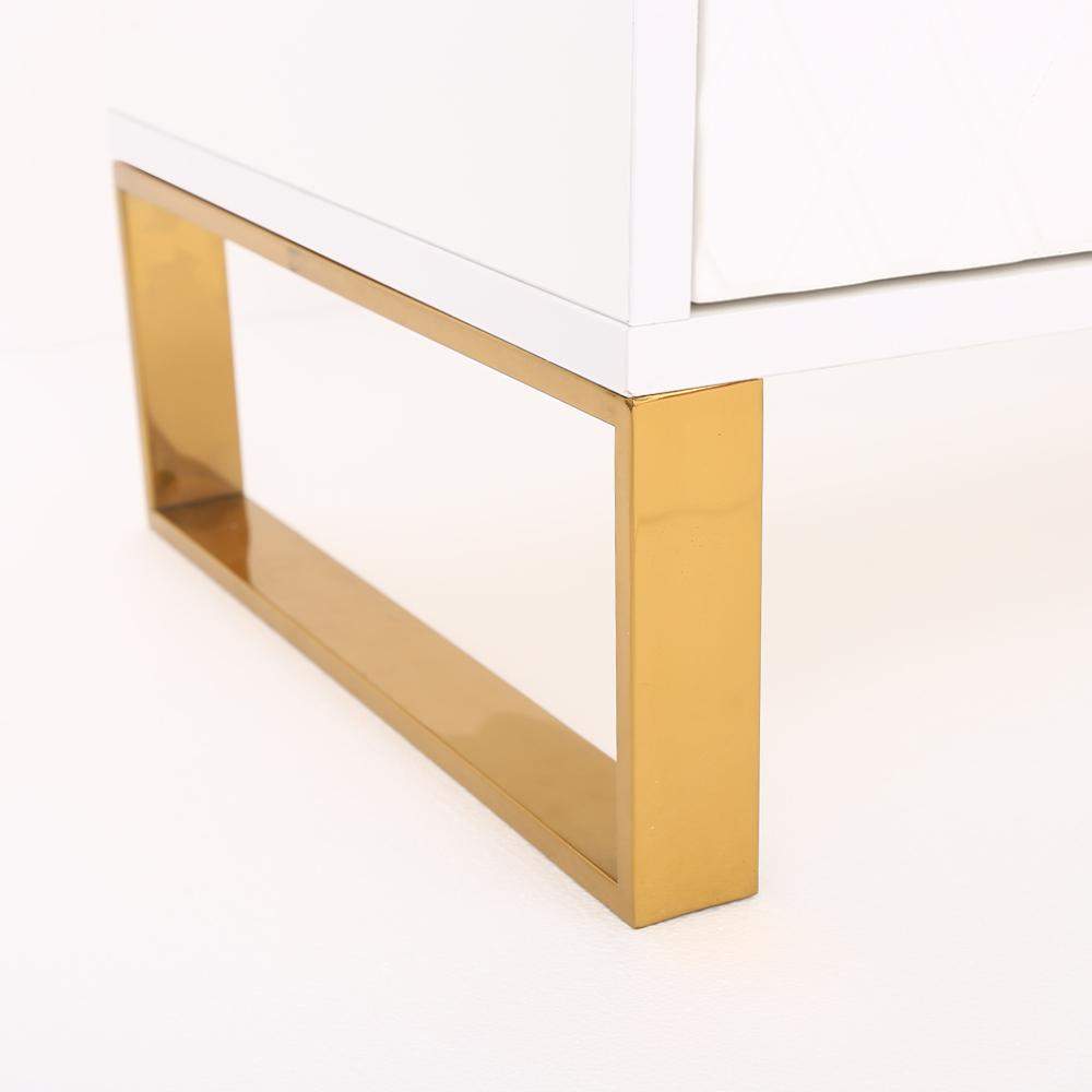 Aro Modern White Wood TV Stand with 2 Drawers & 4 Doors Media Console for 80" TVs-Richsoul-Furniture,Living Room Furniture,TV Stands