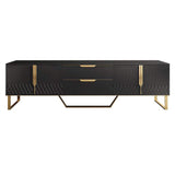 Aro Modern White Wood TV Stand with 2 Drawers & 4 Doors Media Console for 80" TVs-Richsoul-Furniture,Living Room Furniture,TV Stands