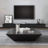 Modern 94 Inch Black TV Stand Rectangle Media Stand Wood TV Console with 4 Drawers-Richsoul-Furniture,Living Room Furniture,TV Stands