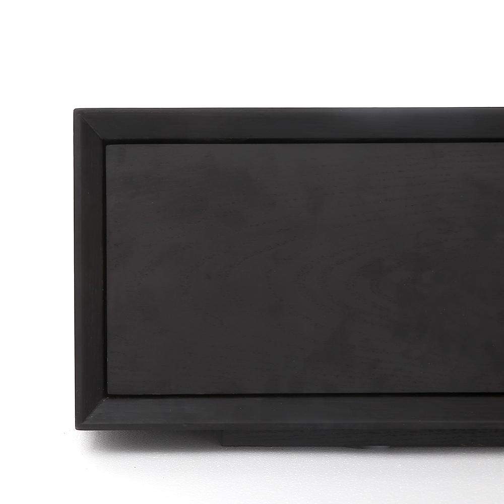 Modern 94 Inch Black TV Stand Rectangle Media Stand Wood TV Console with 4 Drawers-Richsoul-Furniture,Living Room Furniture,TV Stands