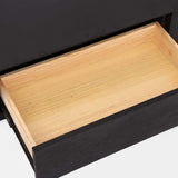 Modern 94 Inch Black TV Stand Rectangle Media Stand Wood TV Console with 4 Drawers-Richsoul-Furniture,Living Room Furniture,TV Stands