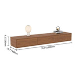 Modern 94 Inch Black TV Stand Rectangle Media Stand Wood TV Console with 4 Drawers-Richsoul-Furniture,Living Room Furniture,TV Stands