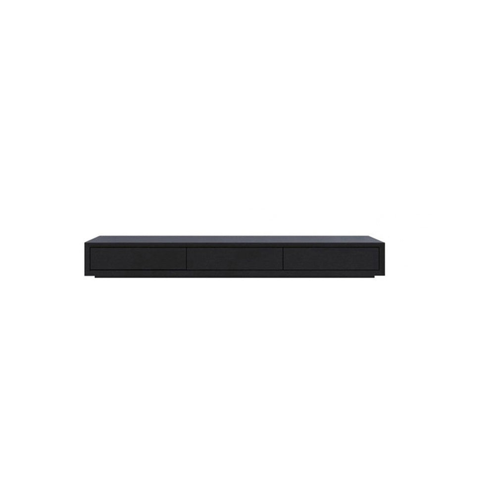 Modern 94 Inch Black TV Stand Rectangle Media Stand Wood TV Console with 4 Drawers-Richsoul-Furniture,Living Room Furniture,TV Stands