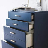 4 Drawer Chest Dresser Storage Chest Blue Accent Cabinet for Bedroom-Richsoul-Cabinets & Chests,Furniture,Living Room Furniture