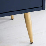 4 Drawer Chest Dresser Storage Chest Blue Accent Cabinet for Bedroom-Richsoul-Cabinets & Chests,Furniture,Living Room Furniture