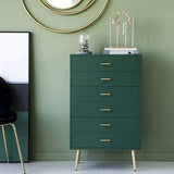 4 Drawer Chest Dresser Storage Chest Blue Accent Cabinet for Bedroom-Richsoul-Cabinets & Chests,Furniture,Living Room Furniture