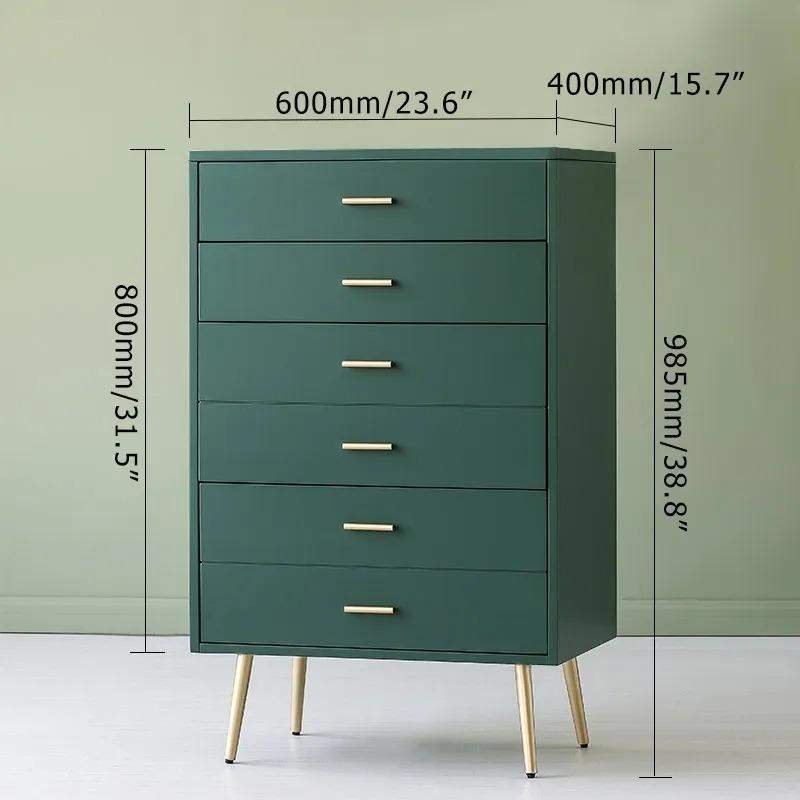 4 Drawer Chest Dresser Storage Chest Blue Accent Cabinet for Bedroom-Richsoul-Cabinets & Chests,Furniture,Living Room Furniture