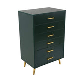 4 Drawer Chest Dresser Storage Chest Blue Accent Cabinet for Bedroom-Richsoul-Cabinets & Chests,Furniture,Living Room Furniture