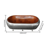 Aviator Loveseat Sofa Industrial Loveseat with Nailhead Trim Brown Faux Leather-Richsoul-Furniture,Living Room Furniture,Sofas & Loveseats