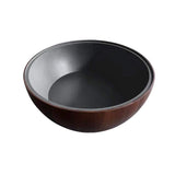 Round Drum Coffee Table with Storage Walnut Bowl Shaped Coffee Table Style A-Richsoul-Coffee Tables,Furniture,Living Room Furniture