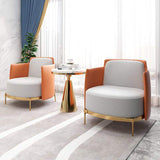 Modern Houndstooth Accent Chair Arm Chair with Linen Upholstery for Living Room Style A-Richsoul-Chairs & Recliners,Furniture,Living Room Furniture