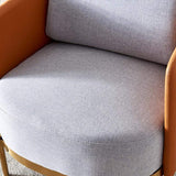 Modern Houndstooth Accent Chair Arm Chair with Linen Upholstery for Living Room Style A-Richsoul-Chairs & Recliners,Furniture,Living Room Furniture