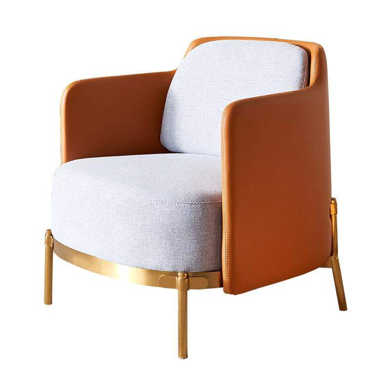 Modern Houndstooth Accent Chair Arm Chair with Linen Upholstery for Living Room Style A-Richsoul-Chairs & Recliners,Furniture,Living Room Furniture