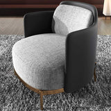 Modern Houndstooth Accent Chair Arm Chair with Linen Upholstery for Living Room Style A-Richsoul-Chairs & Recliners,Furniture,Living Room Furniture