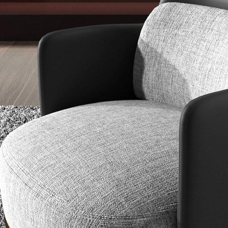 Modern Houndstooth Accent Chair Arm Chair with Linen Upholstery for Living Room Style A-Richsoul-Chairs & Recliners,Furniture,Living Room Furniture