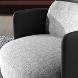 Modern Houndstooth Accent Chair Arm Chair with Linen Upholstery for Living Room Style A-Richsoul-Chairs & Recliners,Furniture,Living Room Furniture