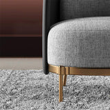 Modern Houndstooth Accent Chair Arm Chair with Linen Upholstery for Living Room Style A-Richsoul-Chairs & Recliners,Furniture,Living Room Furniture