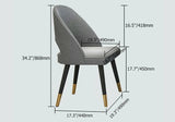 Deep Gray Dining Chair Upholstered Velvet Side Chairs Set of 2