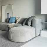 104.3'' L-Shaped Sectional Corner Modern Modular Sofa with Pillows in Gray-Richsoul-Furniture,Living Room Furniture,Sectionals