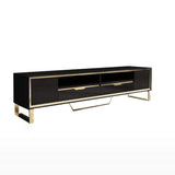 Modern 79" TV Stand Rectangular TV Stand With Drawers With Doors Media Cabinet-Richsoul-Furniture,Living Room Furniture,TV Stands