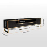 Modern 79" TV Stand Rectangular TV Stand With Drawers With Doors Media Cabinet-Richsoul-Furniture,Living Room Furniture,TV Stands