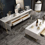 Modern 79" TV Stand Rectangular TV Stand With Drawers With Doors Media Cabinet-Richsoul-Furniture,Living Room Furniture,TV Stands