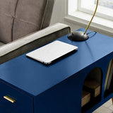 Green End Table with Storage Living Room Side Table 2 Drawer & Open Storage-Richsoul-End & Side Tables,Furniture,Living Room Furniture