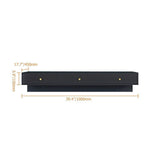 Modern Black Floating Desk Mounted Writing Desk with Drawers Side Cabinet Included-Desks,Furniture,Office Furniture