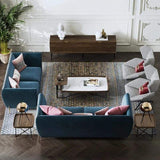Beige Velvet Upholstered Sofa 3-Seater Sofa Luxury Sofa Solid Wood Frame with Gold Legs-Richsoul-Furniture,Living Room Furniture,Sofas & Loveseats