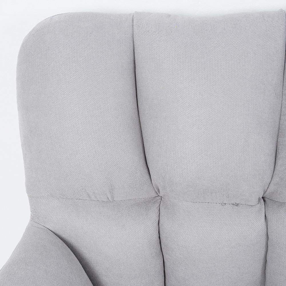 Modern Office Chair Upholstered Cotton&Linen Swivel Task Chair Height Adjustable-Furniture,Office Chairs,Office Furniture