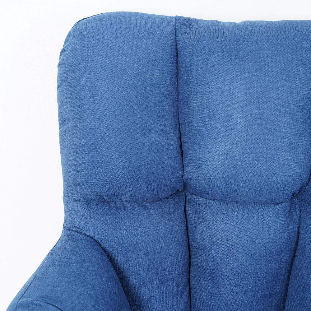 Modern Office Chair Upholstered Cotton&Linen Swivel Task Chair Height Adjustable-Furniture,Office Chairs,Office Furniture
