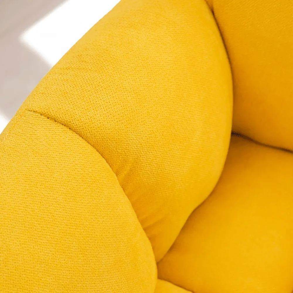 Modern Office Chair Upholstered Cotton&Linen Swivel Task Chair Height Adjustable-Furniture,Office Chairs,Office Furniture