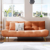 71" Pink Sleeper Sofa Bed Convertible Sofa Couch Velvet Upholstery-Richsoul-Daybeds,Furniture,Living Room Furniture