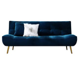 71" Pink Sleeper Sofa Bed Convertible Sofa Couch Velvet Upholstery-Richsoul-Daybeds,Furniture,Living Room Furniture
