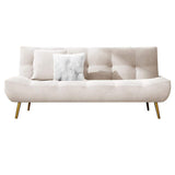 71" Pink Sleeper Sofa Bed Convertible Sofa Couch Velvet Upholstery-Richsoul-Daybeds,Furniture,Living Room Furniture