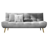 71" Pink Sleeper Sofa Bed Convertible Sofa Couch Velvet Upholstery-Richsoul-Daybeds,Furniture,Living Room Furniture