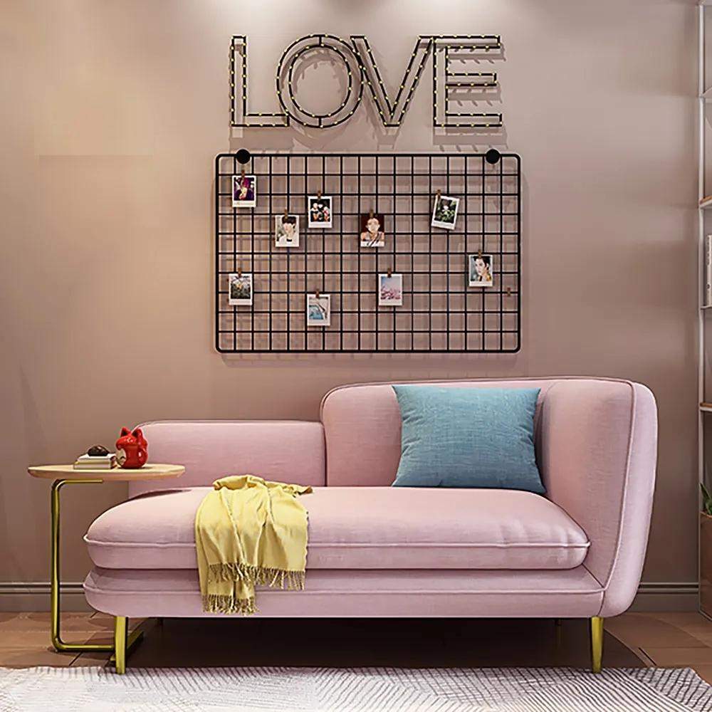 55" L-Shape Cotton & Linen Loveseat with C-Table Off-White Counch for Chaise Lounge-Richsoul-Furniture,Living Room Furniture,Sofas & Loveseats