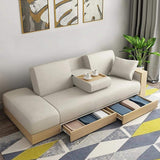 80.7" Gray Modern Full Sleeper Convertible Sofa with Storage-Richsoul-Daybeds,Furniture,Living Room Furniture