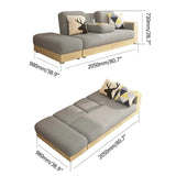 80.7" Gray Modern Full Sleeper Convertible Sofa with Storage-Richsoul-Daybeds,Furniture,Living Room Furniture