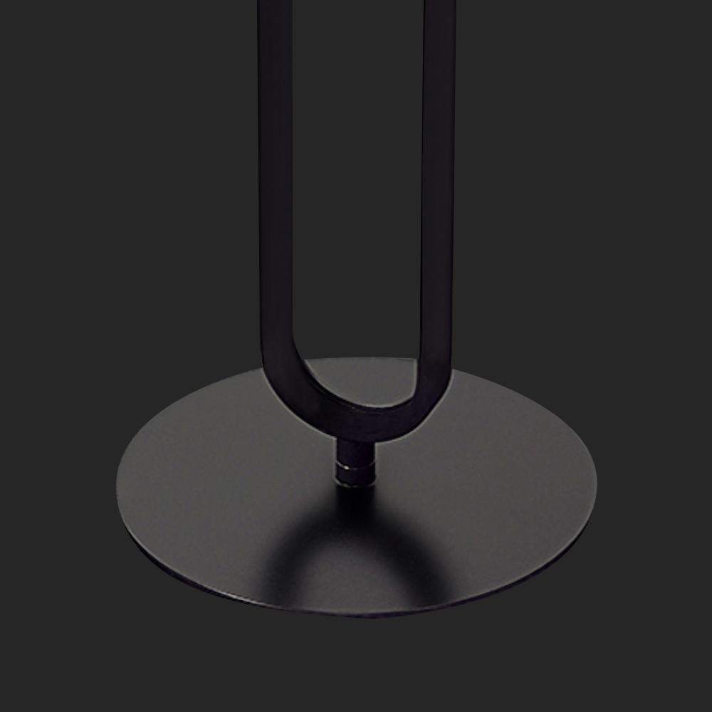 Modern Dark Gray Stone End Table Round Side Table Carbon Steel Base-Richsoul-End & Side Tables,Furniture,Living Room Furniture