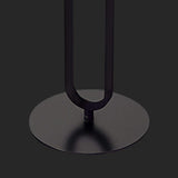Modern Dark Gray Stone End Table Round Side Table Carbon Steel Base-Richsoul-End & Side Tables,Furniture,Living Room Furniture