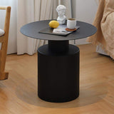 Black Round Coffee Table Metal Accent Table Set of 2-Richsoul-Coffee Tables,Furniture,Living Room Furniture