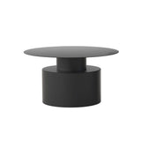 Black Round Coffee Table Metal Accent Table Set of 2-Richsoul-Coffee Tables,Furniture,Living Room Furniture