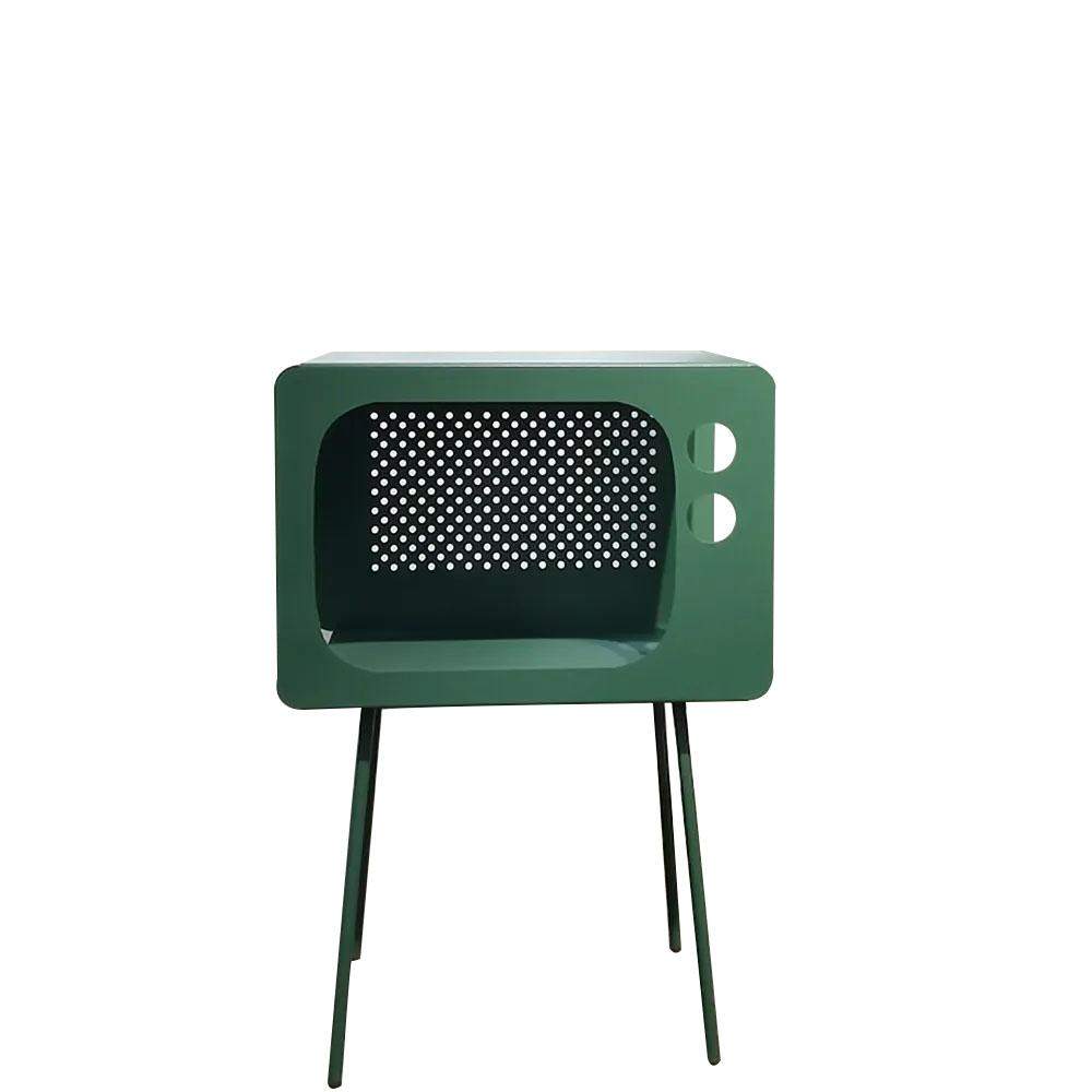 Modern End Table in Television Shape Hollow Side Table in Fresh Pink-Richsoul-End & Side Tables,Furniture,Living Room Furniture