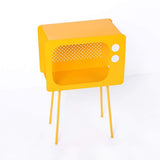 Modern End Table in Television Shape Hollow Side Table in Fresh Pink-Richsoul-End & Side Tables,Furniture,Living Room Furniture