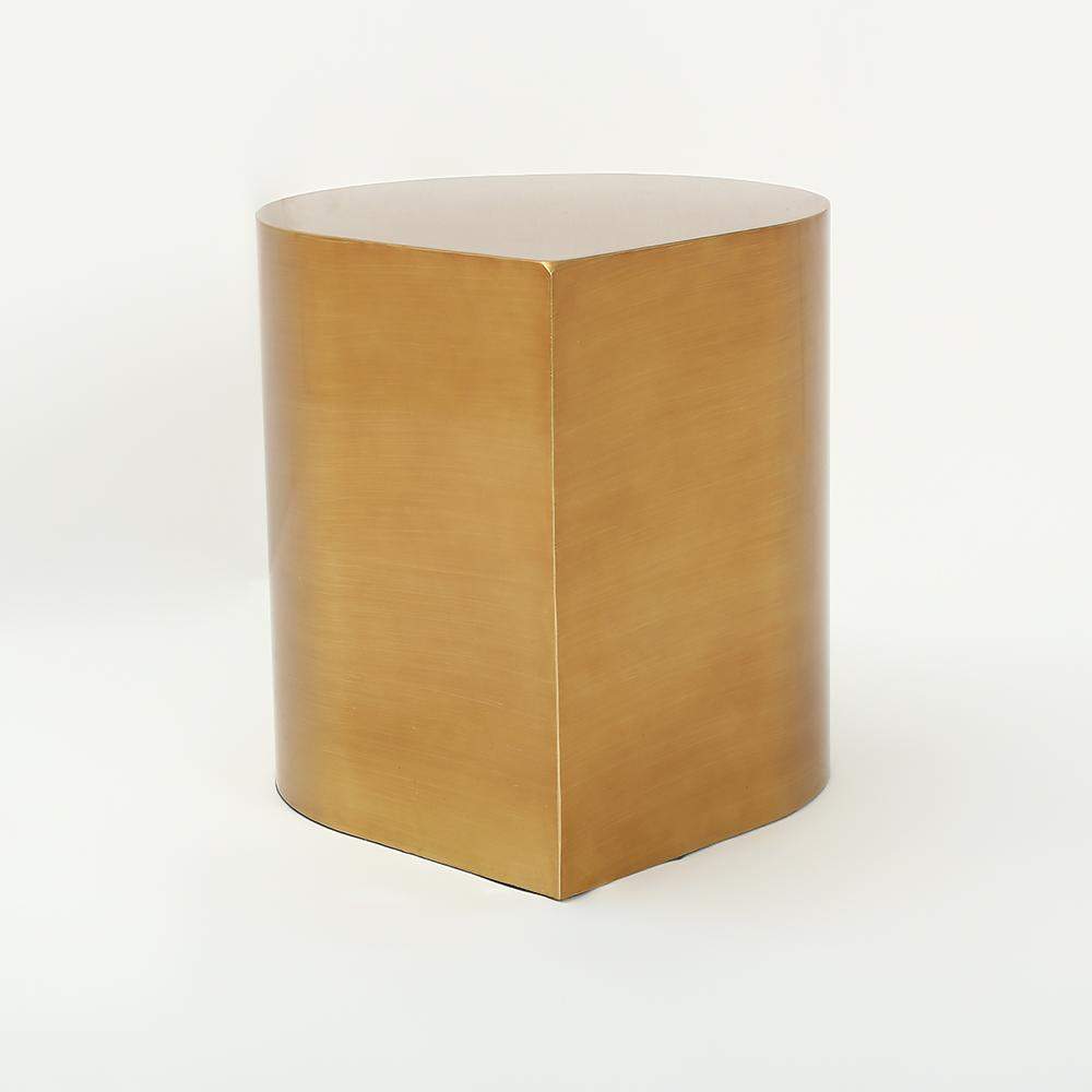 Postmodern Metal Side Table in Water Drop Design End Table in Brushed Gold Single Piece-Richsoul-End & Side Tables,Furniture,Living Room Furniture
