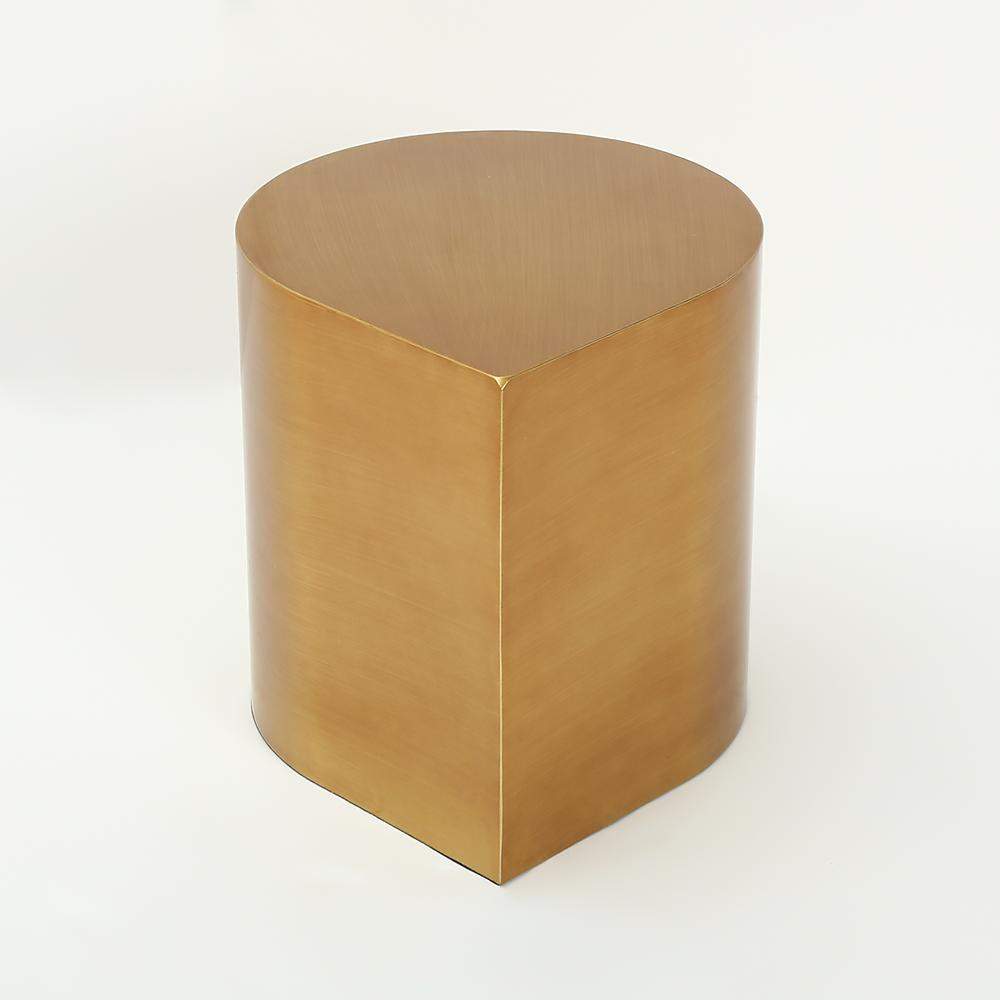 Postmodern Metal Side Table in Water Drop Design End Table in Brushed Gold Single Piece-Richsoul-End & Side Tables,Furniture,Living Room Furniture