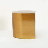 Postmodern Metal Side Table in Water Drop Design End Table in Brushed Gold Single Piece-Richsoul-End & Side Tables,Furniture,Living Room Furniture